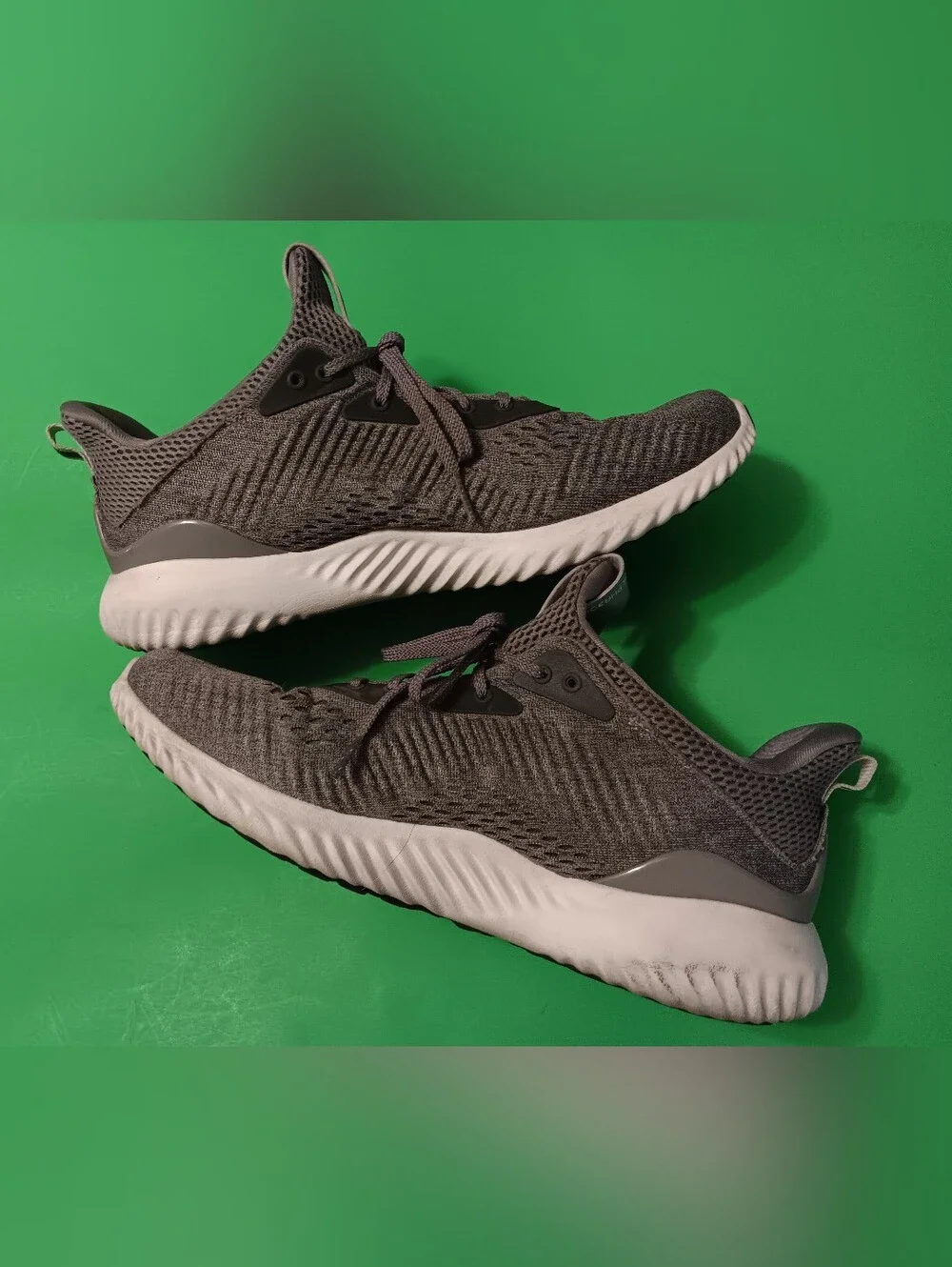 Adidas Alphabounce 1 Running Shoes (GV8826) Preowned Triple Gray Men's Sz 10.5
